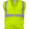 RefrigiWear Zipper Mesh Safety Vest Bretelle E Attrezzature Di Sicurezza