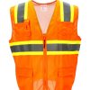 RefrigiWear Safety Vest Orange Bretelle E Attrezzature Di Sicurezza
