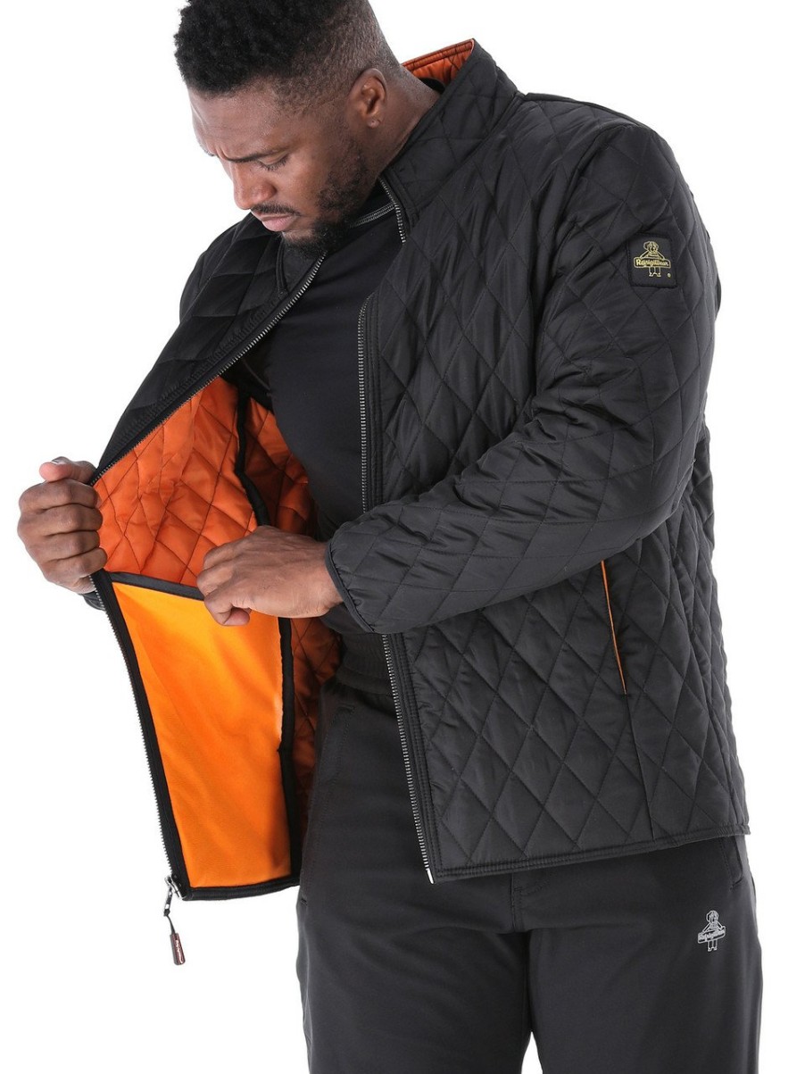RefrigiWear Lightweight Diamond Quilted Jacket Black Grande E Alto