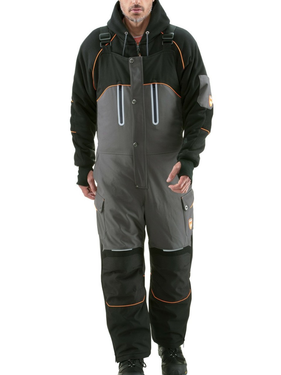 RefrigiWear Polarforce® Bib Overalls Black Grande E Alto