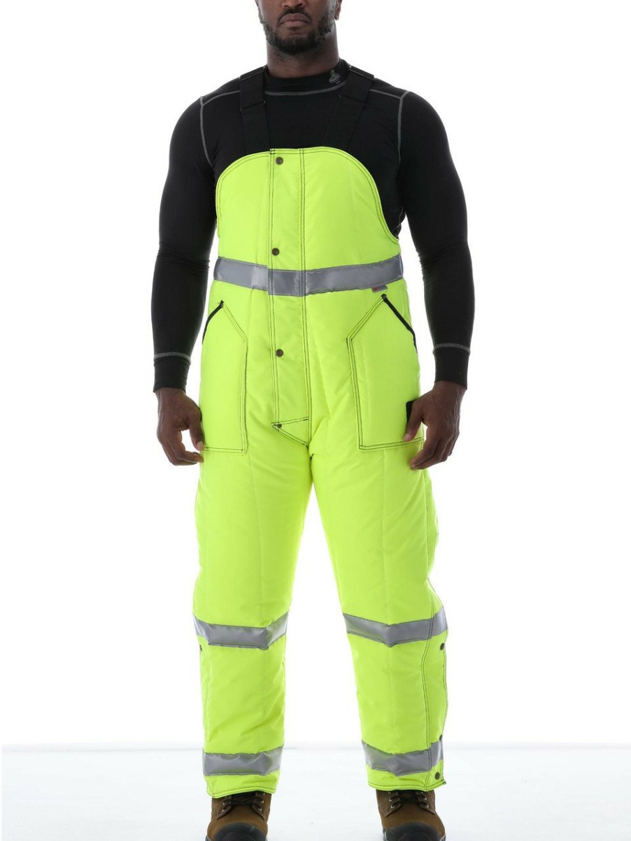 RefrigiWear Hivis Iron-Tuff® Bib Overalls With Reflective Tape Grande E Alto