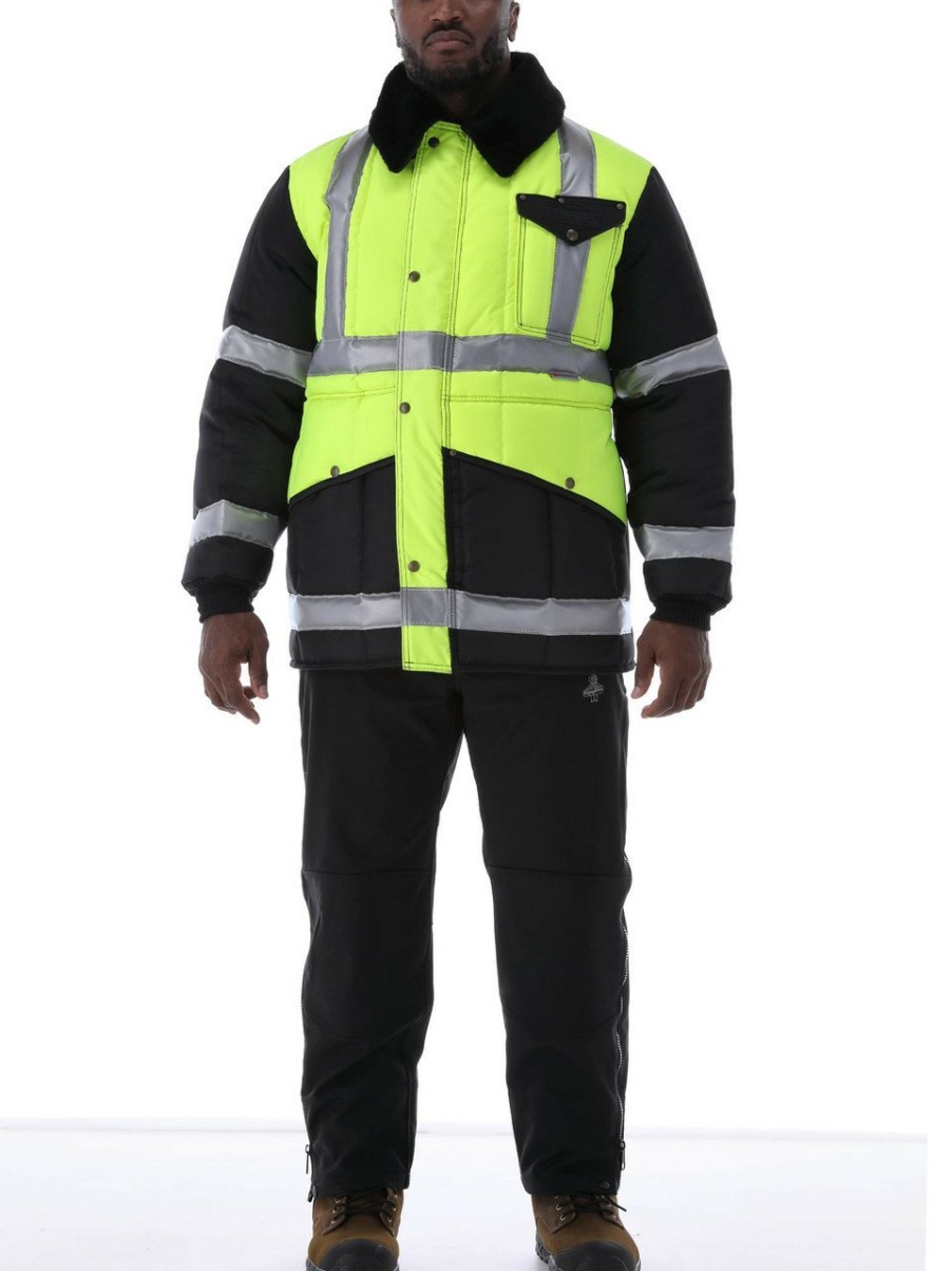 RefrigiWear Hivis Iron-Tuff® Two-Tone Jackoat Grande E Alto
