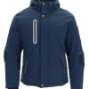 RefrigiWear 54 Gold Hooded Utility Jacket Navy Grande E Alto